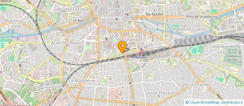 localisation de l'entreprise COMITE SOCIAL ECONOMIQUE BSCC DEX BRETAGNE LA POSTE SA  RENNES