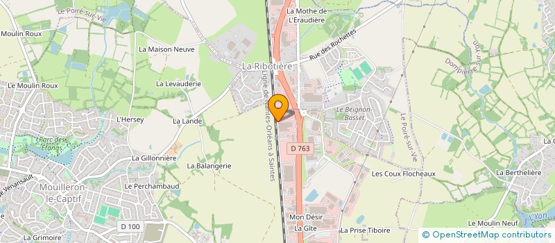 localisation de l'entreprise COMITE SOCIAL ECONOMIQUE COUGNAUD CONSTRUCTION  MOUILLERON-LE-CAPTIF