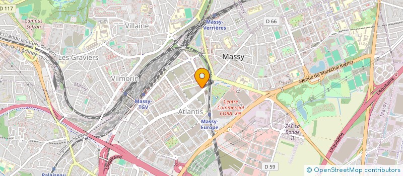 localisation de l'entreprise COMITE SOCIAL ECONOMIQUE DE CA AUTO BANK à MASSY