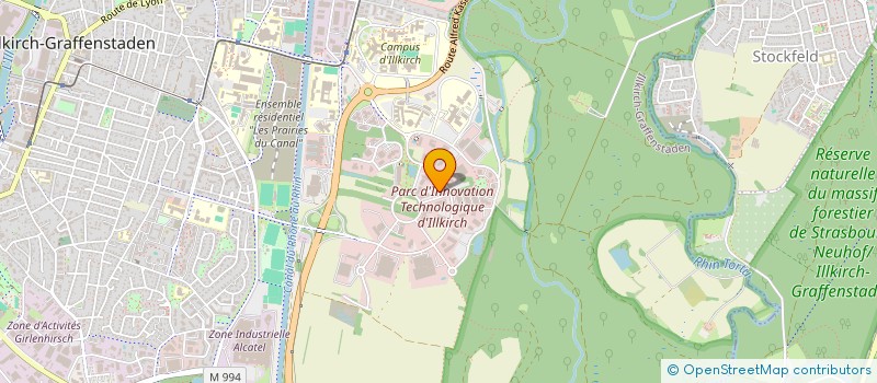 localisation de l'entreprise COMITE SOCIAL ECONOMIQUE DE IREPA LASER  ILLKIRCH-GRAFFENSTADEN