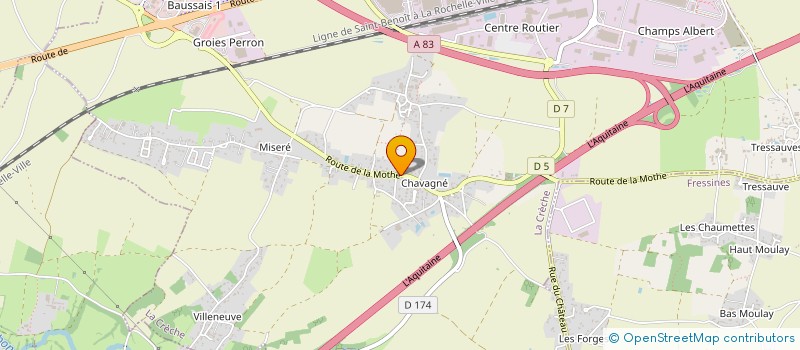 localisation de l'entreprise COMITE SOCIAL ECONOMIQUE DE L'UES ECF CERCOA COA  LA CRECHE