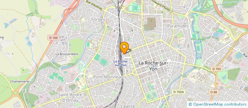 localisation de l'entreprise COMITE SOCIAL ECONOMIQUE DE LA CAF DE LA VENDEE à LA ROCHE-SUR-YON