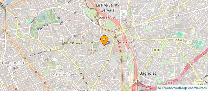 localisation de l'entreprise COMITE SOCIAL ECONOMIQUE DE LA CRF CENTRE DE SANTE ET DU CEGIDD  PARIS