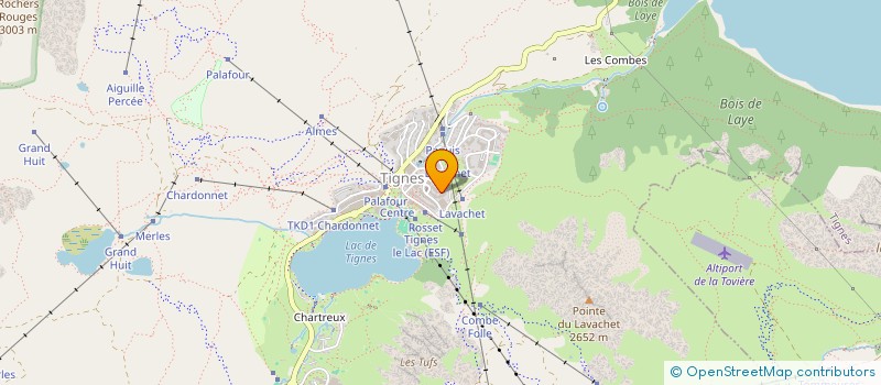 localisation de l'entreprise COMITE SOCIAL ECONOMIQUE DE LA REGIE DES PISTES DE TIGNES  TIGNES