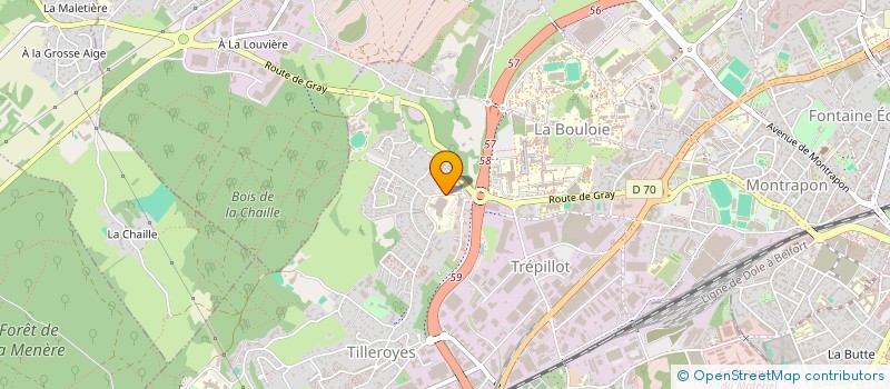 localisation de l'entreprise COMITE SOCIAL ECONOMIQUE DE LA SAS CLINIQUE SAINT VINCENT  BESANCON