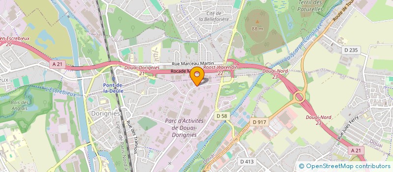 localisation de l'entreprise COMITE SOCIAL ECONOMIQUE DE LOXAM à DOUAI
