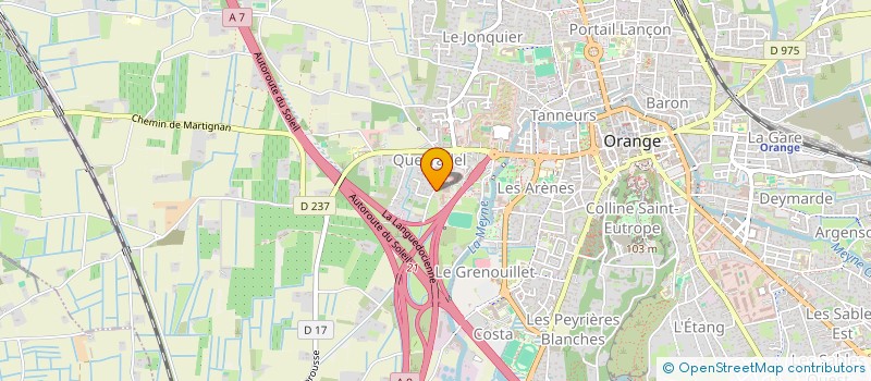 localisation de l'entreprise COMITE SOCIAL ECONOMIQUE DIRECTION REGIONALE PROVENCE AUVERGNE RHONE ALPES  ORANGE