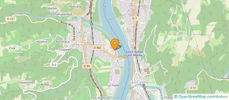 localisation de l'entreprise COMITE SOCIAL ECONOMIQUE LOUIS VUITTON ARDECHE à SARRAS