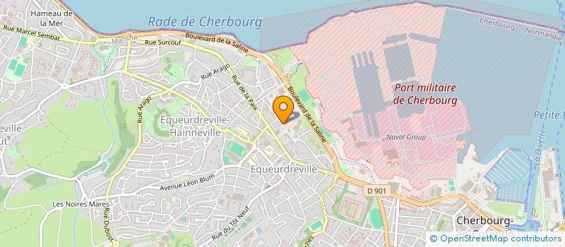 localisation de l'entreprise COMITE SOCIAL ECONOMIQUE ORANO PROJETS COTENTIN  CHERBOURG-EN-COTENTIN