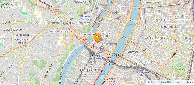 localisation de l'entreprise COMITE SOCIAL ECONOMIQUE SOGEDESCA  LYON