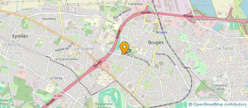 localisation de l'entreprise COMITE SOCIAL ECONOMIQUE UGECAM AQUITAINE  BRUGES