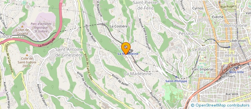 localisation de l'entreprise COMITE SOCIAL ECONOMIQUE VISHAY SA à NICE