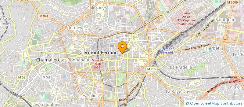 localisation de l'entreprise COMITE SOCIAL ET ECONIMIQUE BANQUE NUGER  CLERMONT-FERRAND