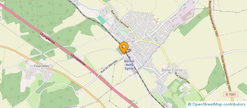 localisation de l'entreprise COMITE SOCIAL ET ECONOIQUE DE LA SOCIETE LE BRONZE ALLOYS SITE DE BORNEL  BORNEL