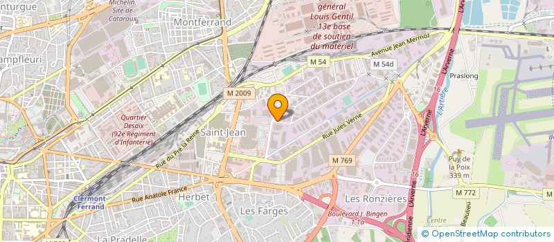 localisation de l'entreprise COMITE SOCIAL ET ECONOMIQUE AIST  CLERMONT-FERRAND