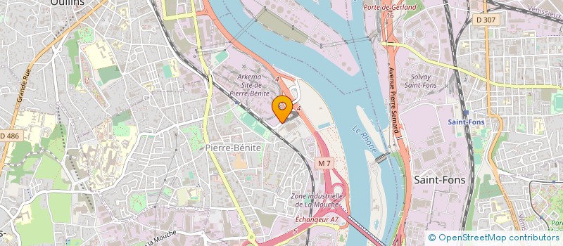 localisation de l'entreprise COMITE SOCIAL ET ECONOMIQUE ARKEMA PIERRE BENITE  OULLINS-PIERRE-BENITE