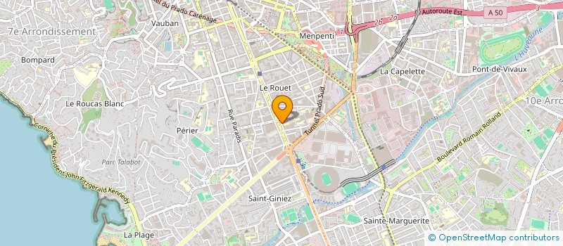 localisation de l'entreprise COMITE SOCIAL ET ECONOMIQUE BANQUE POPULAIRE MEDITERRANEE  MARSEILLE