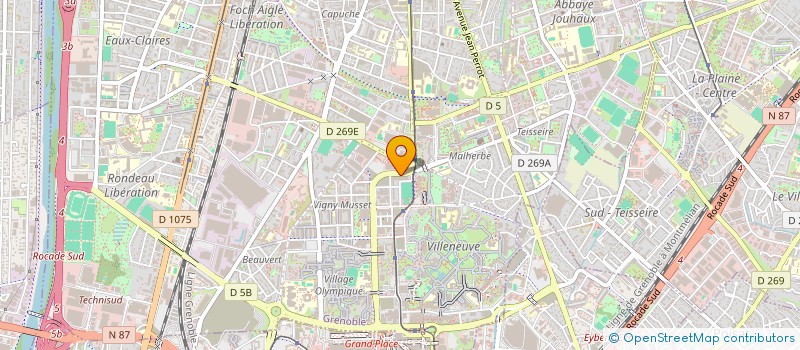 localisation de l'entreprise COMITE SOCIAL ET ECONOMIQUE CENTRAL AFIPH  GRENOBLE