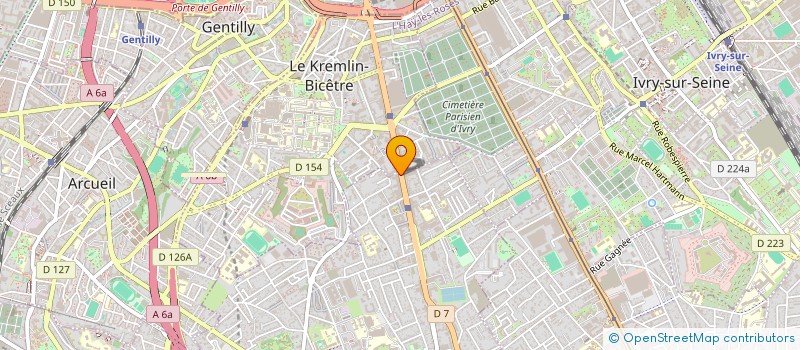 localisation de l'entreprise COMITE SOCIAL ET ECONOMIQUE CENTRAL LCL  VILLEJUIF