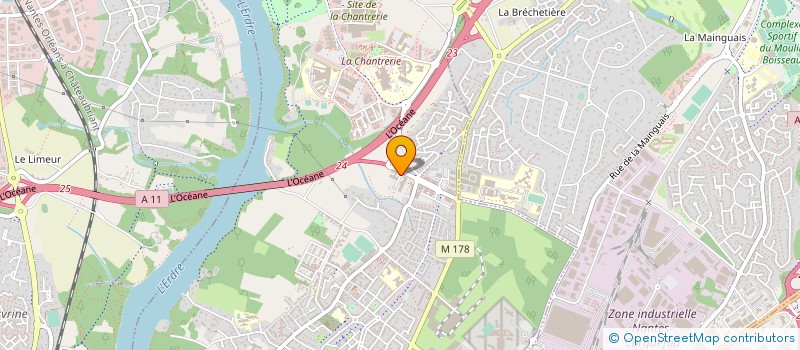 localisation de l'entreprise COMITE SOCIAL ET ECONOMIQUE COLAS CENTRE OUEST à NANTES