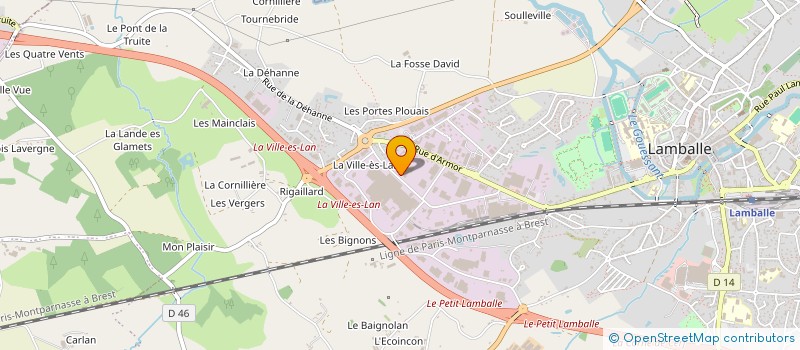 localisation de l'entreprise COMITE SOCIAL ET ECONOMIQUE COOPERL à LAMBALLE-ARMOR