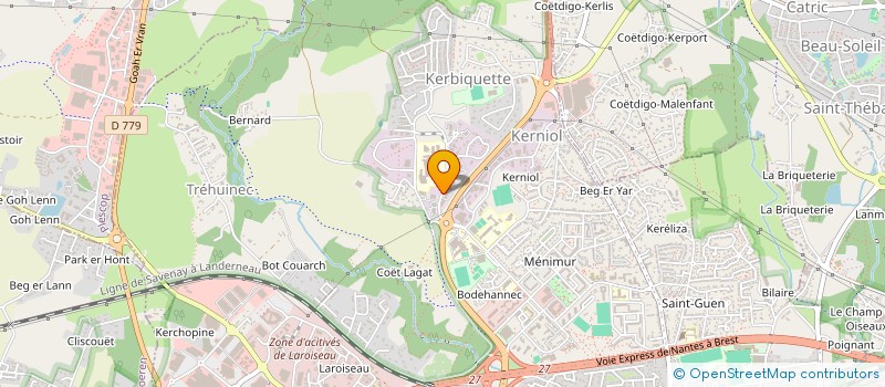 localisation de l'entreprise COMITE SOCIAL ET ECONOMIQUE CREDIT MUTUEL DE BRETAGNE à VANNES
