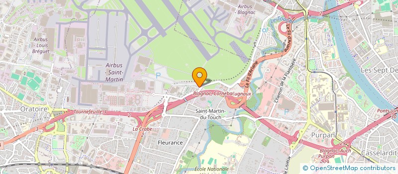 localisation de l'entreprise COMITE SOCIAL ET ECONOMIQUE D'ETABLISSEMENT INGENIERIE CAPGEMINI à BLAGNAC