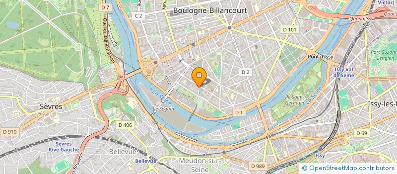 localisation de l'entreprise COMITE SOCIAL ET ECONOMIQUE D'ETABLISSEMENT SODEXO PARIS ILE DE FRANCE  BOULOGNE-BILLANCOURT