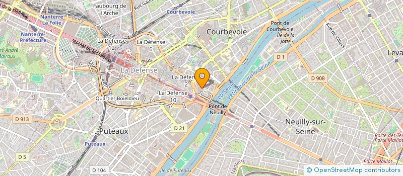 localisation de l'entreprise COMITE SOCIAL ET ECONOMIQUE D'EY ARCHIBALD à COURBEVOIE