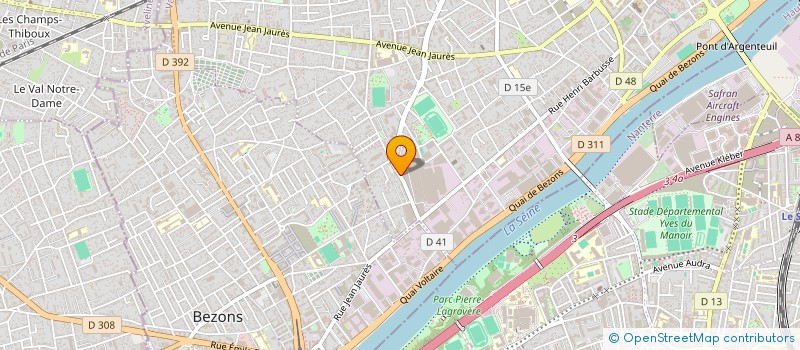 localisation de l'entreprise COMITE SOCIAL ET ECONOMIQUE DASSAULT AVIATION CERGY  CERGY