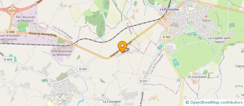 localisation de l'entreprise COMITE SOCIAL ET ECONOMIQUE DE DPD FRANCE  CALMONT