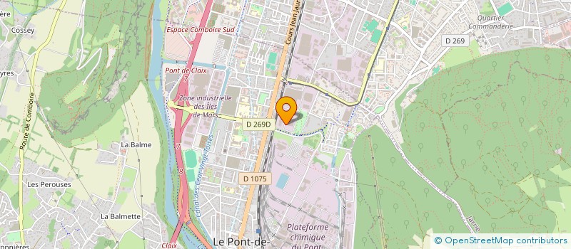 localisation de l'entreprise COMITE SOCIAL ET ECONOMIQUE DE IUES VENCOREX  LE PONT-DE-CLAIX