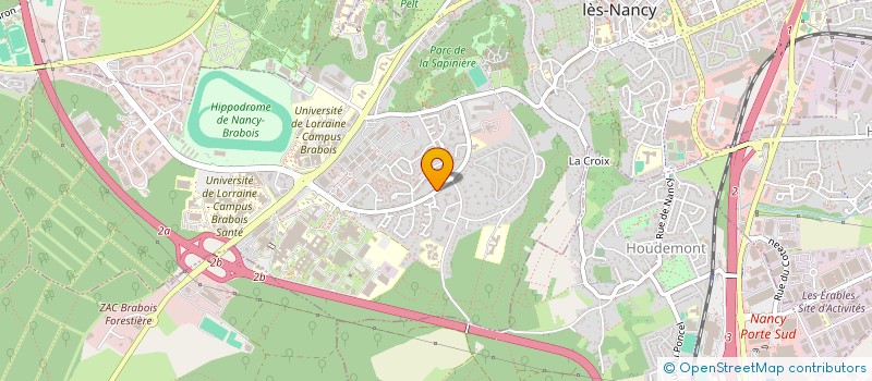 localisation de l'entreprise COMITE SOCIAL ET ECONOMIQUE DE L'INRS LORRAINE  VANDUVRE-LES-NANCY