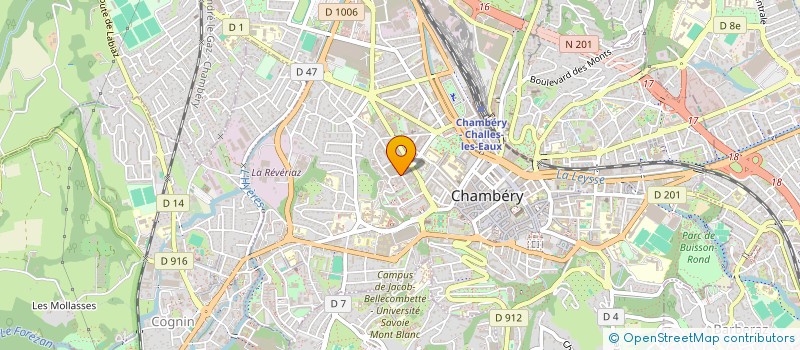 localisation de l'entreprise COMITE SOCIAL ET ECONOMIQUE DE L OPAC DE LA SAVOIE à CHAMBERY