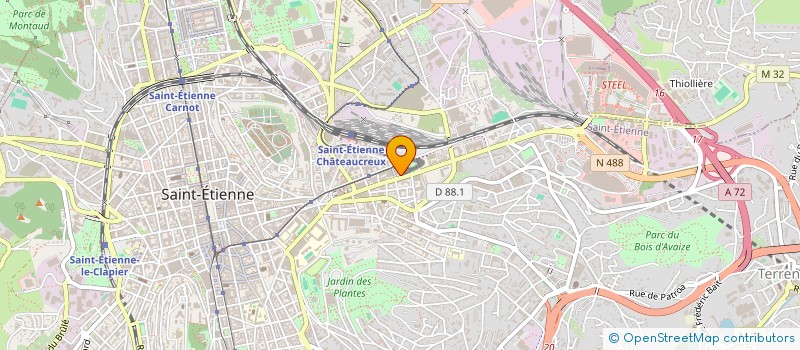 localisation de l'entreprise COMITE SOCIAL ET ECONOMIQUE DE LA CAF DE LA LOIRE à SAINT-ETIENNE
