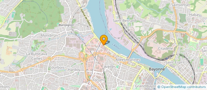 localisation de l'entreprise COMITE SOCIAL ET ECONOMIQUE DE LA CPAM DE BAYONNE  BAYONNE