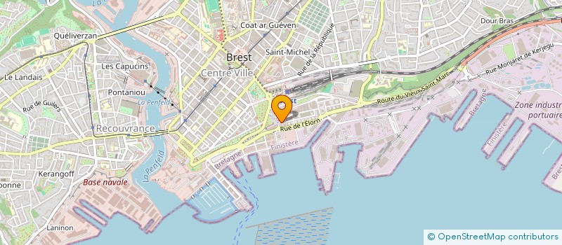 localisation de l'entreprise COMITE SOCIAL ET ECONOMIQUE DE LA SAS E & C EXPERTISE COMPTABLE à BREST