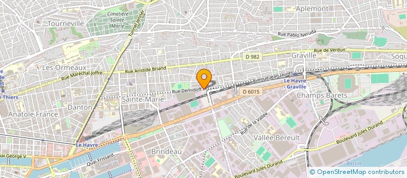 localisation de l'entreprise COMITE SOCIAL ET ECONOMIQUE DE LA SOCIETE CRAM  LE HAVRE