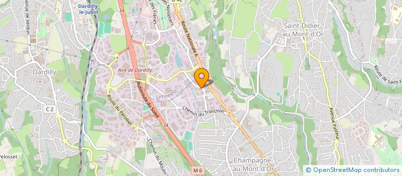 localisation de l'entreprise COMITE SOCIAL ET ECONOMIQUE DE LA SOCIETE CVO- EUROPE  CHAMPAGNE-AU-MONT-D'OR