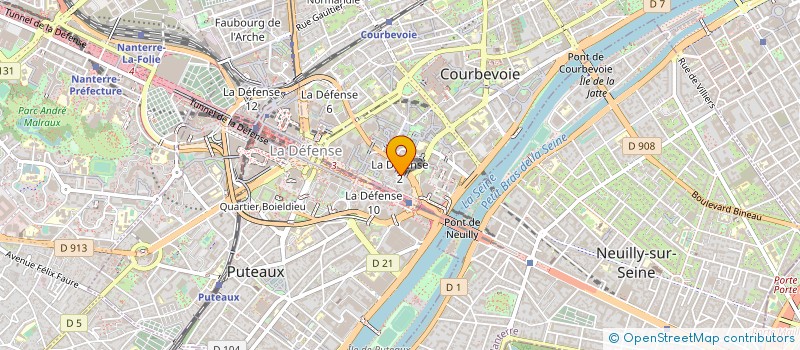 localisation de l'entreprise COMITE SOCIAL ET ECONOMIQUE DE MODIS FRANCE à COURBEVOIE