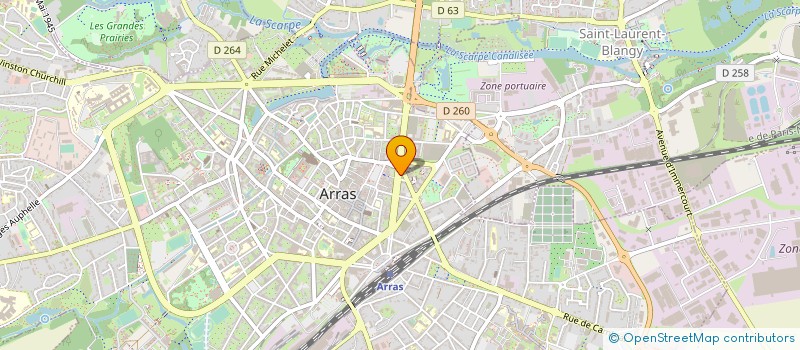 localisation de l'entreprise COMITE SOCIAL ET ECONOMIQUE  DE PAS DE CALAIS HABITAT à ARRAS