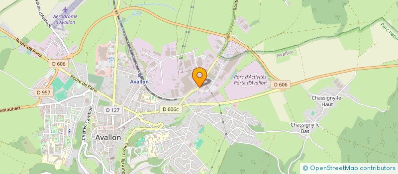 localisation de l'entreprise COMITE SOCIAL ET ECONOMIQUE DE PNEU LAURENT à AVALLON