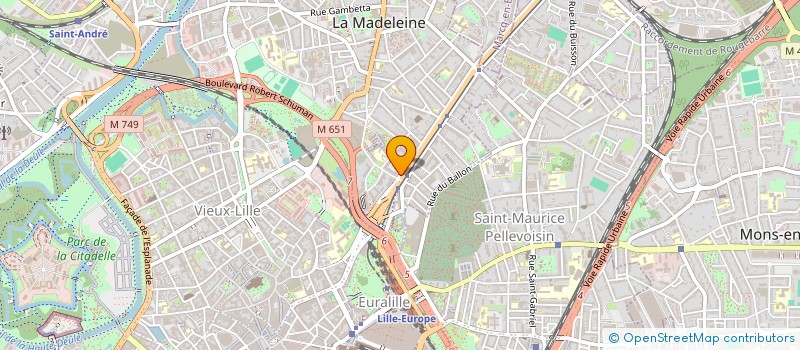 localisation de l'entreprise COMITE SOCIAL ET ECONOMIQUE DE ROQUETTE LA MADELEIINE à LA MADELEINE