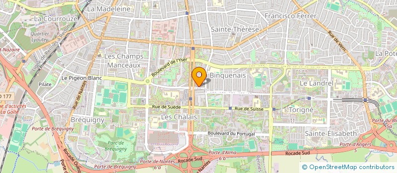 localisation de l'entreprise COMITE SOCIAL ET ECONOMIQUE DIRECTION ORANGE GRAND OUEST  RENNES