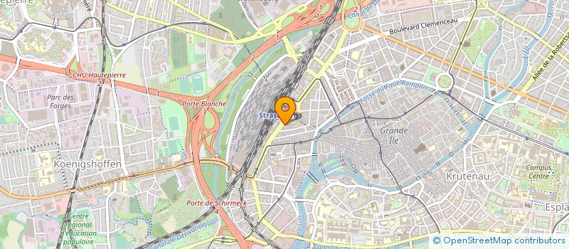 localisation de l'entreprise COMITE SOCIAL ET ECONOMIQUE DU CREDIT AGRICOLE ALSACE VOSGES à STRASBOURG