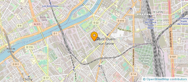localisation de l'entreprise COMITE SOCIAL ET ECONOMIQUE FRET SNCF à SAINT-OUEN-SUR-SEINE