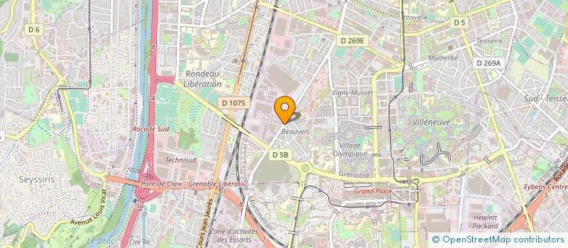 localisation de l'entreprise COMITE SOCIAL ET ECONOMIQUE GE HYDRO GRENOBLE  GRENOBLE