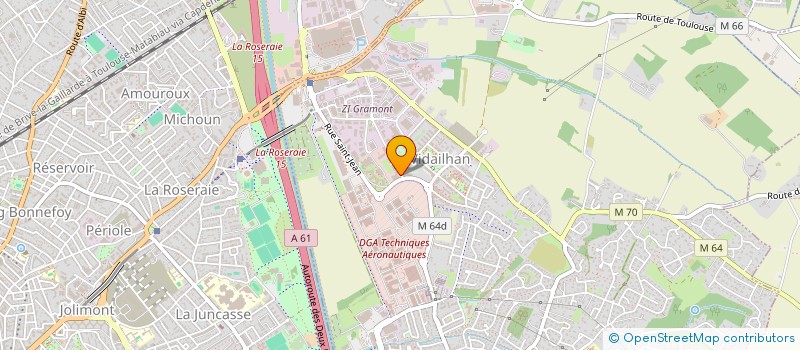 localisation de l'entreprise COMITE SOCIAL ET ECONOMIQUE GROUPAMA D'OC à BALMA