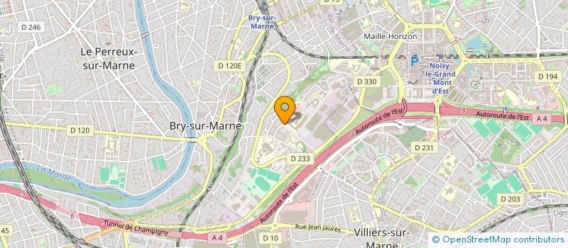 localisation de l'entreprise COMITE SOCIAL ET ECONOMIQUE INSTITUT NATIONAL AUDIOVISION à BRY-SUR-MARNE