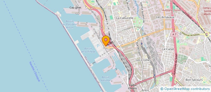 localisation de l'entreprise COMITE SOCIAL ET ECONOMIQUE INTERENTREPRISES DES PERSONNELS DE MANUTENTION  MARSEILLE